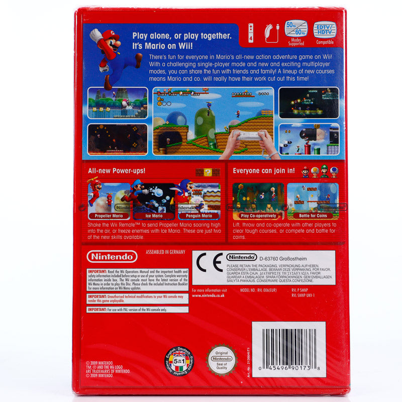New Super Mario Bros Wii (Forseglet) - Wii spill - Retrospillkongen