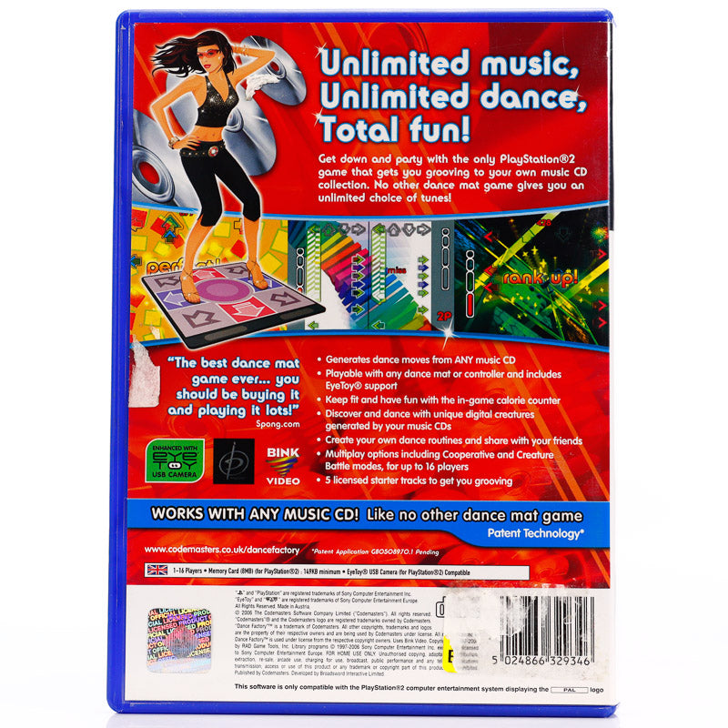 Dance Factory - PS2 spill - Retrospillkongen
