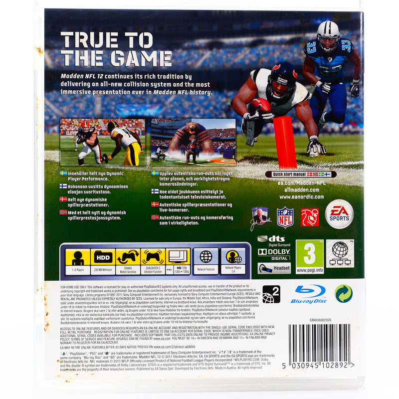 Madden NFL 12 - PS3 spill - Retrospillkongen