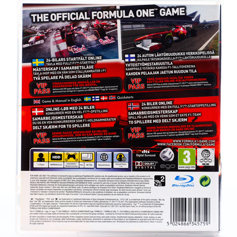 Formula 1 2011 - PS3 spill - Retrospillkongen