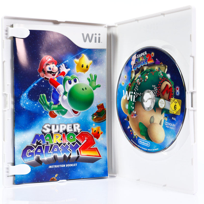 Super Mario Galaxy 2 i Eske + Tutorial DVD - Wii spill - Retrospillkongen