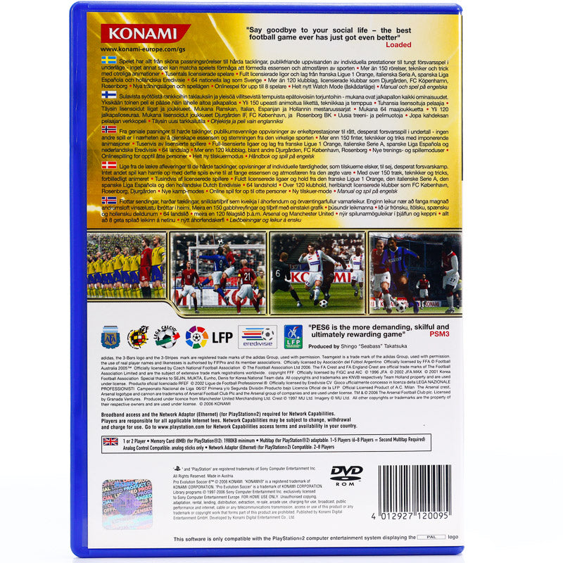Pro Evolution Soccer 6 - PS2 spill - Retrospillkongen