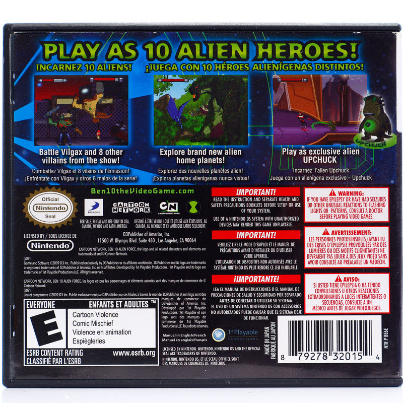 Ben 10 Alien Force: Vilgax Attacks - Nintendo DS spill - Retrospillkongen