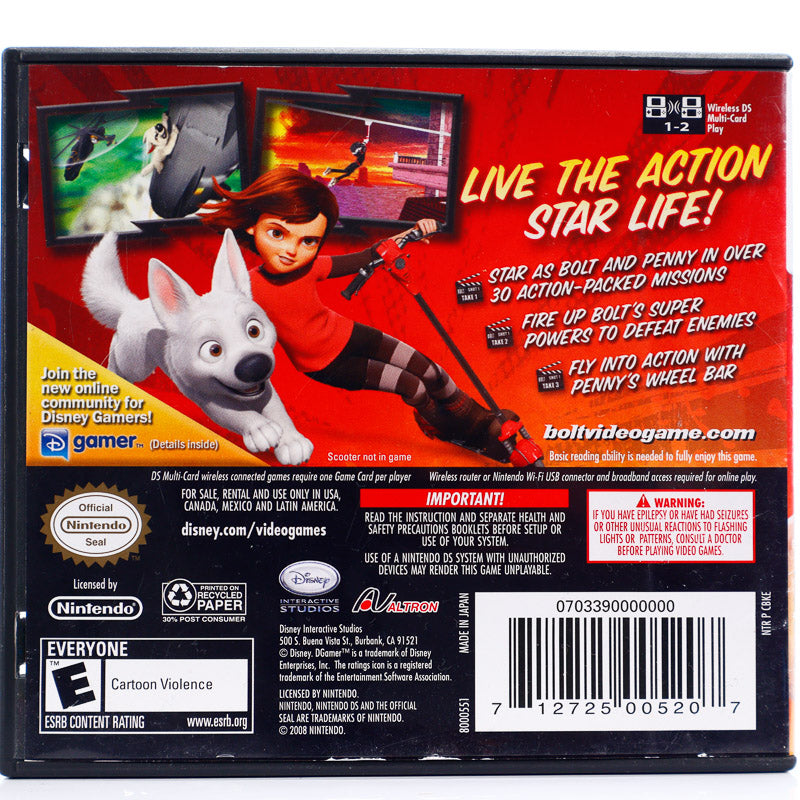 Disney's Bolt - Nintendo DS spill - Retrospillkongen