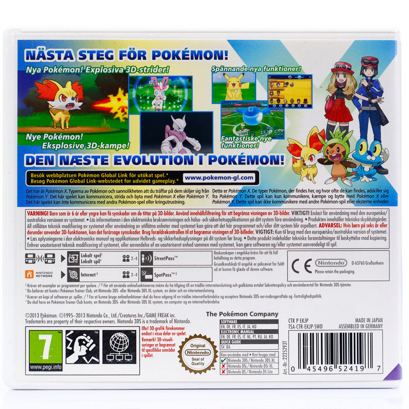 Pokemon X - Nintendo 3DS spill - Retrospillkongen