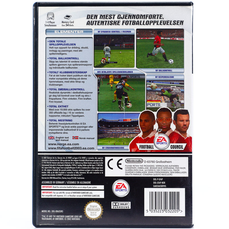 FIFA Fotball 2003 - Gamecube spill - Retrospillkongen