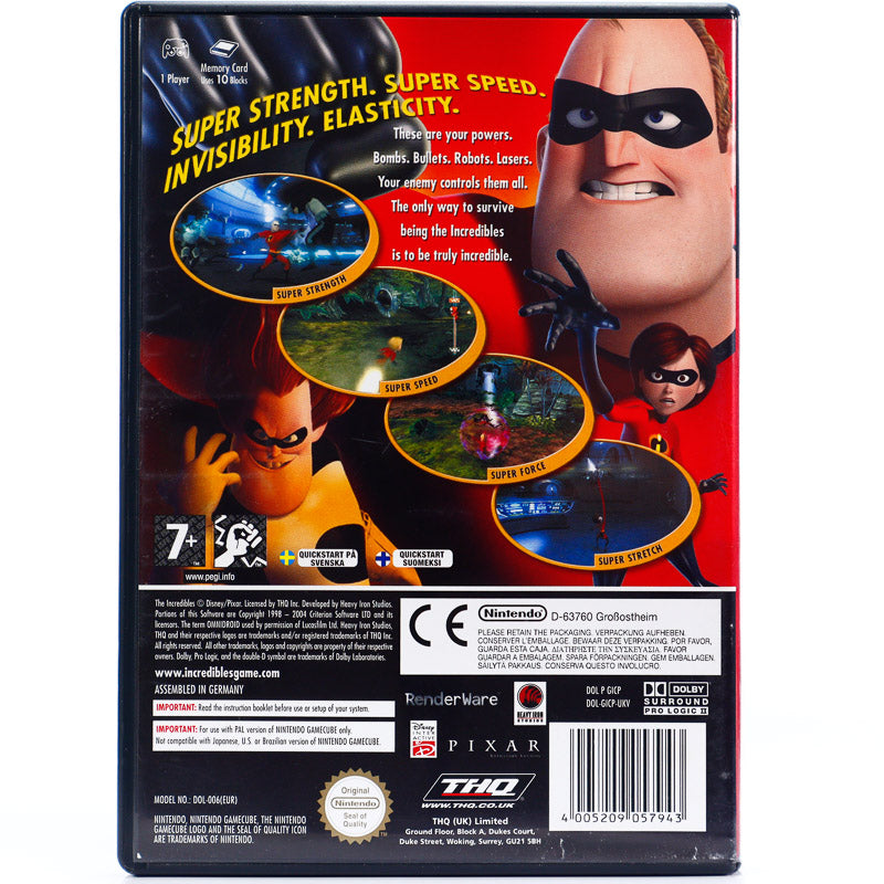 The Incredibles - Gamecube spill - Retrospillkongen