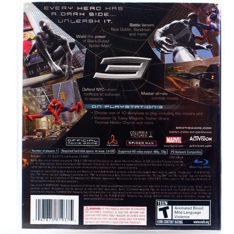 Spiderman 3 - PS3 spill - Retrospillkongen