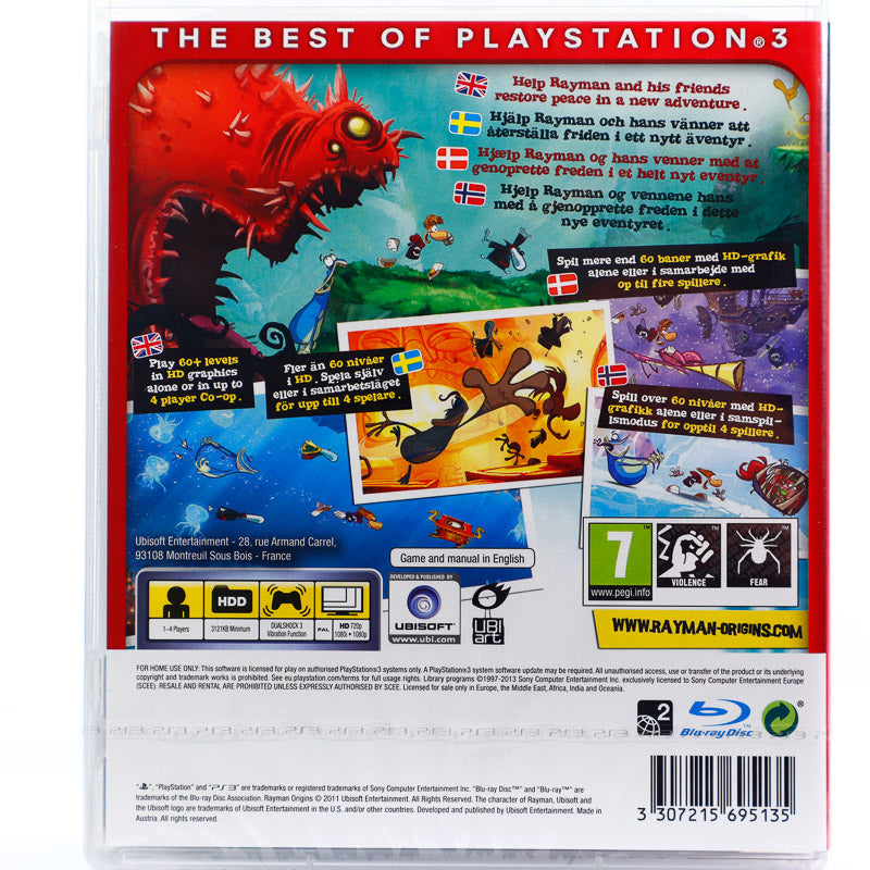 Rayman Origins (Forseglet) - Essentials - PS3 spill - Retrospillkongen