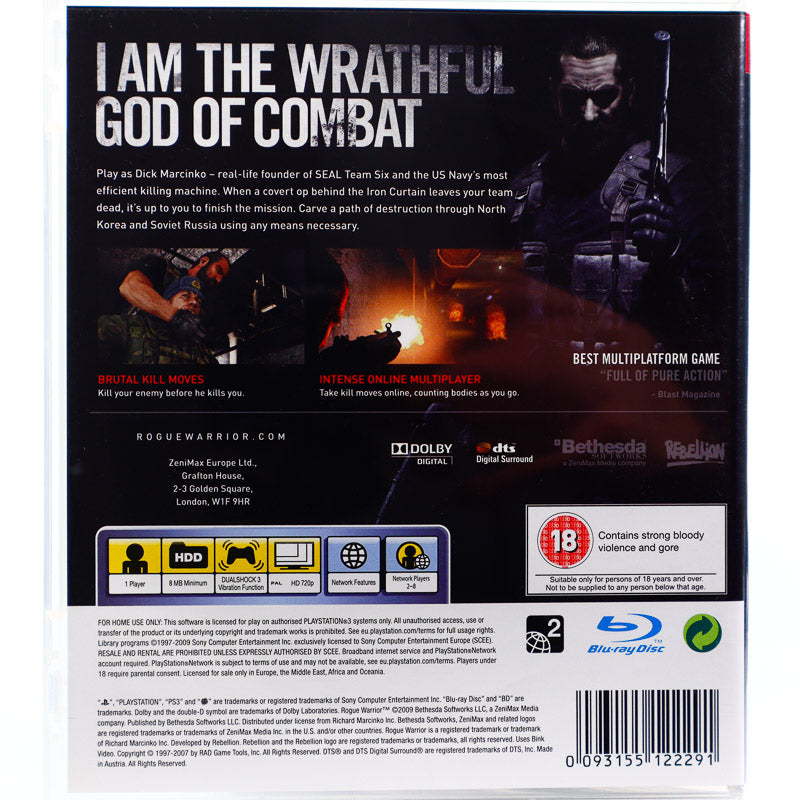 Rogue Warrior (CIB) - PlayStation 3 | Köp på (724396543 Rogue Warrior (CIB) - PlayStation 3 | Köp på (724396543