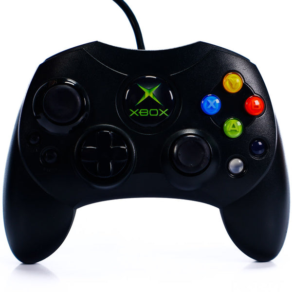 Original Kablet Xbox S Slim Svart Kontroller for Original Xbox - Retrospillkongen