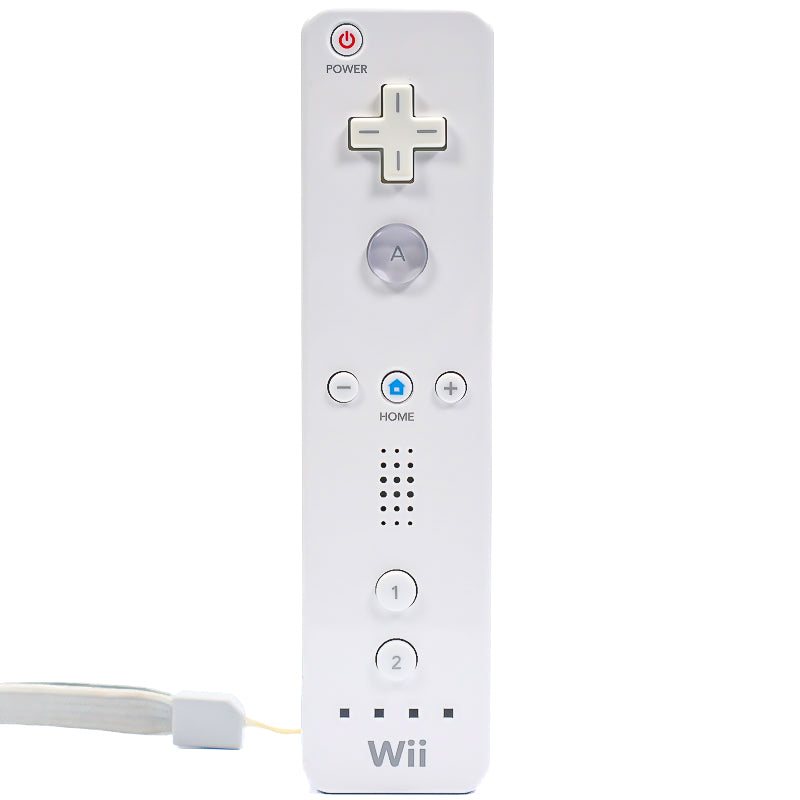 Original Wii Motion Remote Kontroller for Nintendo Wii og Wii U (Hvit) - Retrospillkongen