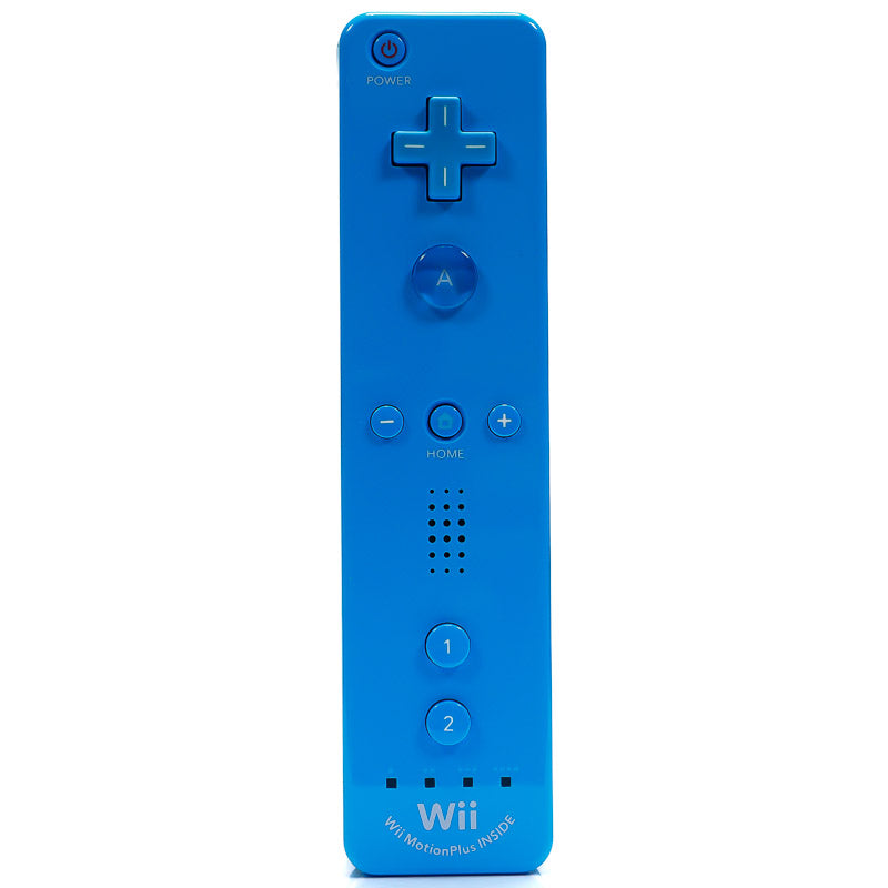 Original Nintendo Wii Motion Remote Plus (Blå / Turkis) - Wii Tilbehør - Retrospillkongen