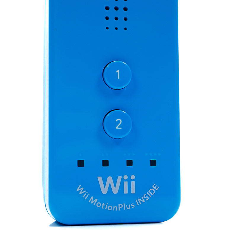 Original Nintendo Wii Motion Remote Plus (Blå / Turkis) - Wii Tilbehør - Retrospillkongen