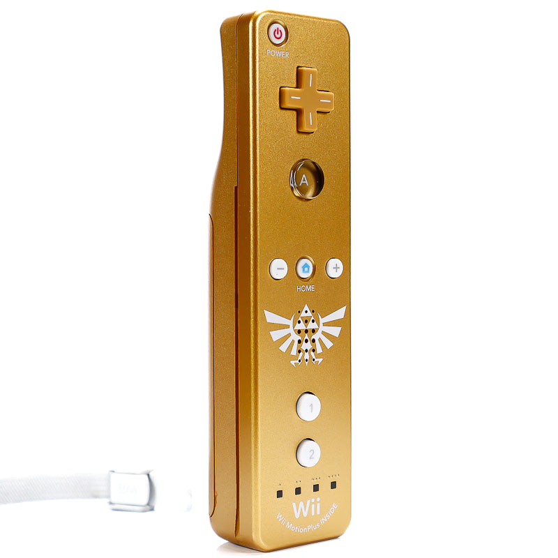 Original Gold Zelda Motion Plus Remote Kontroller - Retrospillkongen