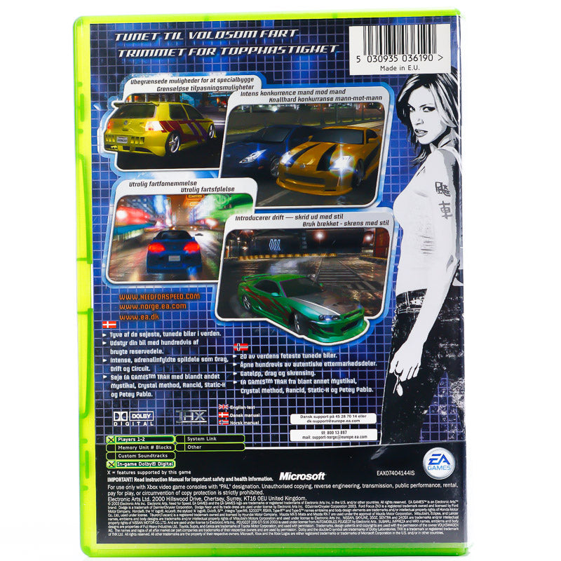 Need for Speed Underground - Microsoft Xbox spill - Retrospillkongen