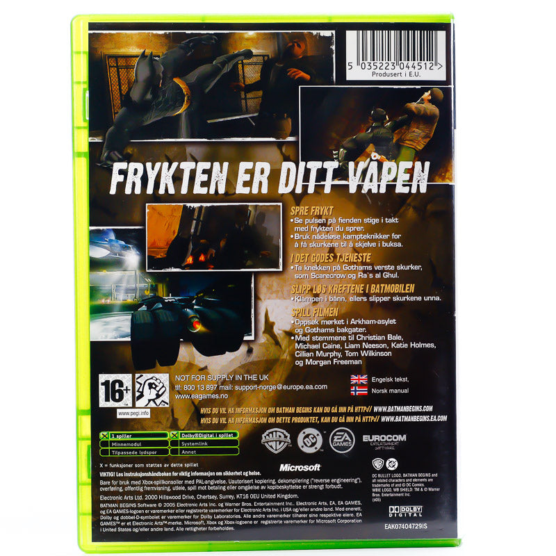 Batman Begins - Microsoft Xbox spill - Retrospillkongen