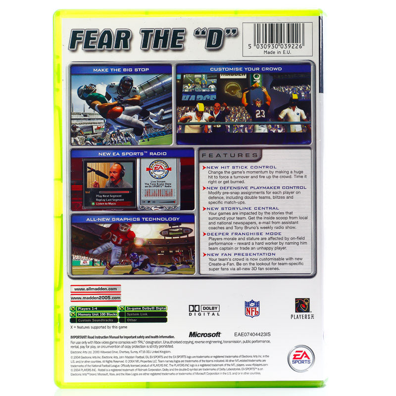 Madden NFL 05 - Microsoft Xbox spill - Retrospillkongen