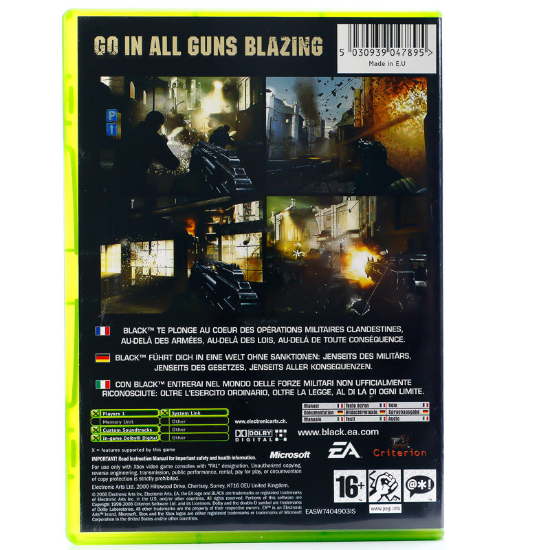 Black - Original Xbox-spill - Retrospillkongen
