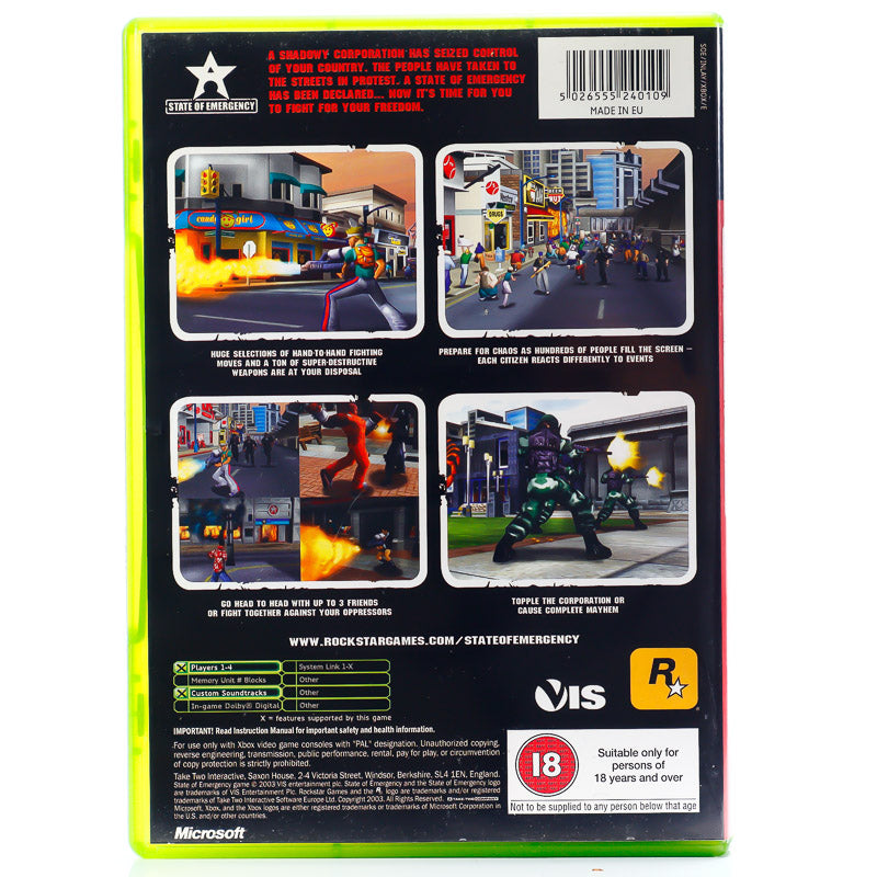 State of Emergency - Original Xbox-spill - Retrospillkongen