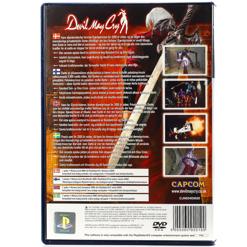 Devil May Cry - PS2 spill - Retrospillkongen