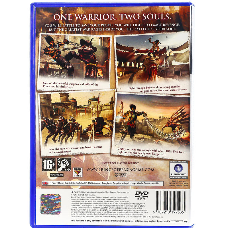Prince of Persia the Two Thrones - PS2 spill - Retrospillkongen