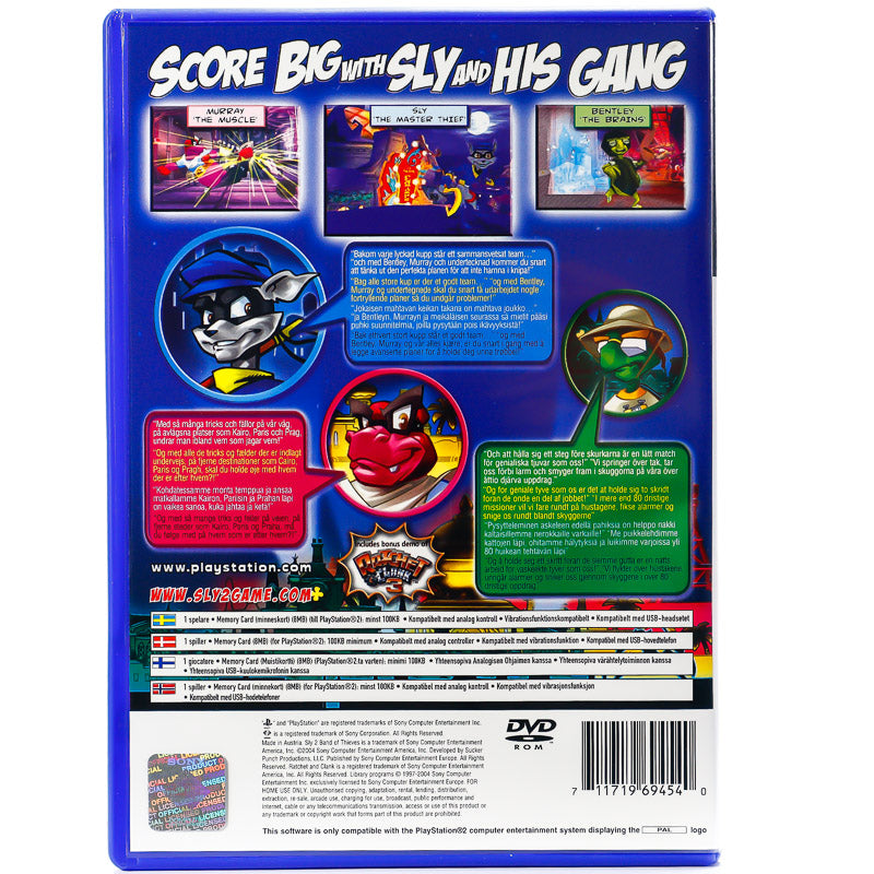 Sly 2 Band of Thieves - PS2 spill - Retrospillkongen