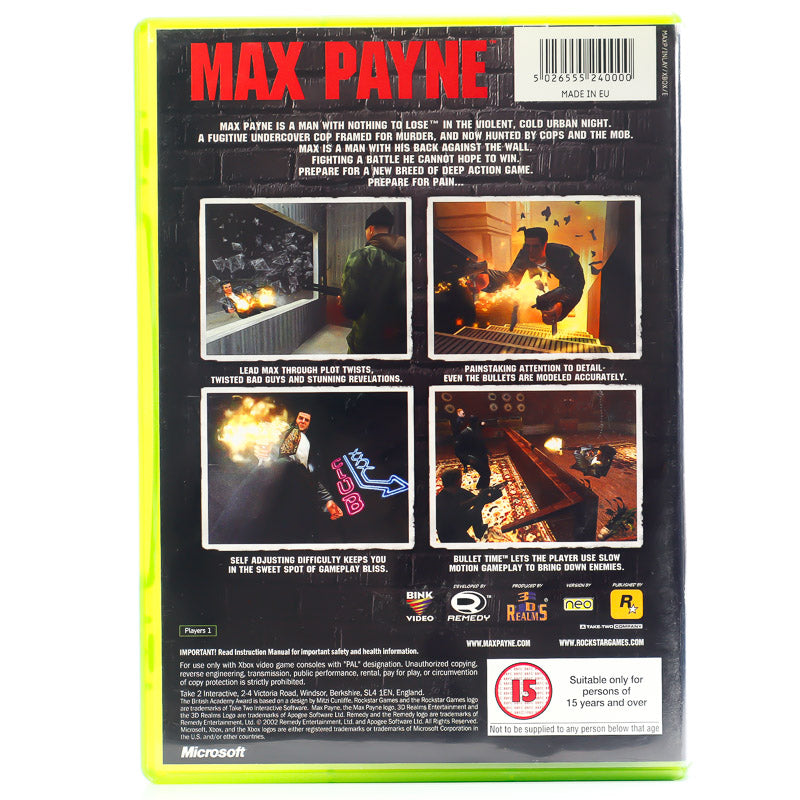 Max Payne - Original Xbox-spill - Retrospillkongen