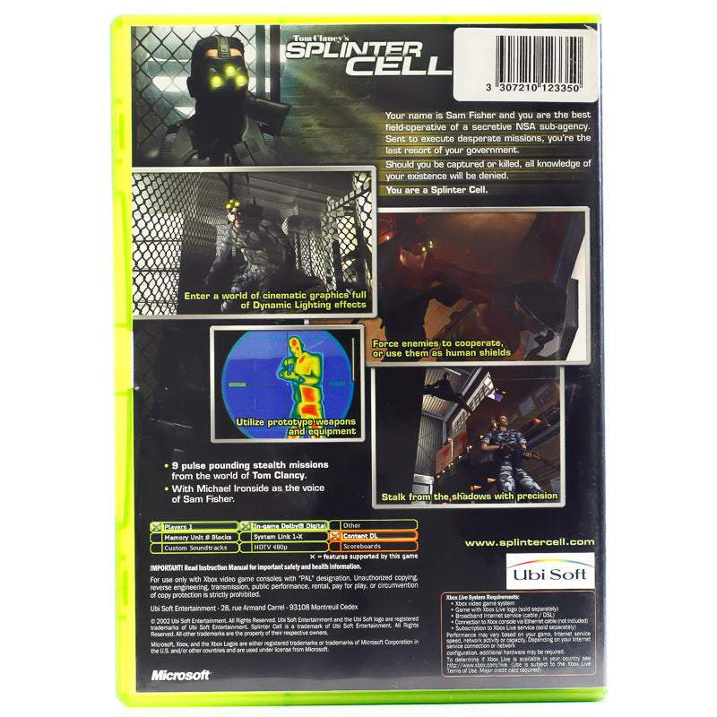 Tom Clancy's Splinter Cell - Microsoft Xbox spill - Retrospillkongen