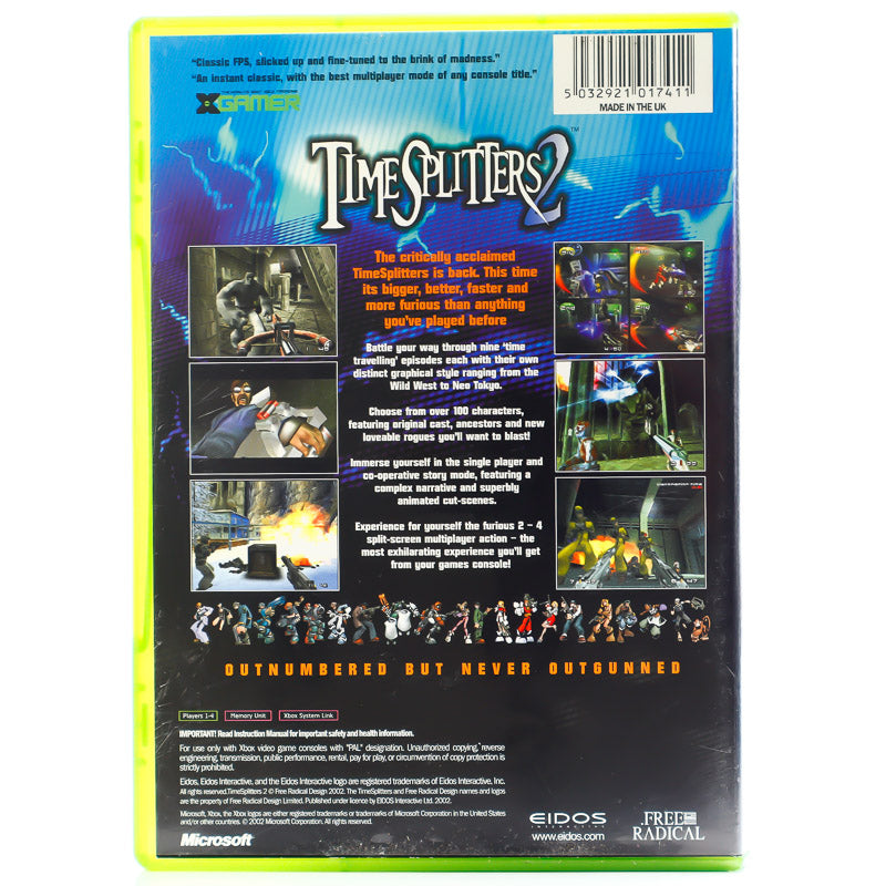 TimeSplitters 2 - Microsoft Xbox spill - Retrospillkongen