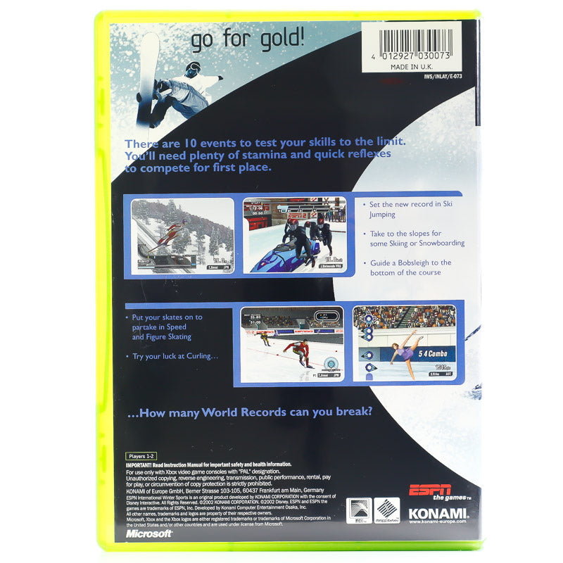 ESPN International Winter Sports 2002 - Microsoft Xbox spill - Retrospillkongen