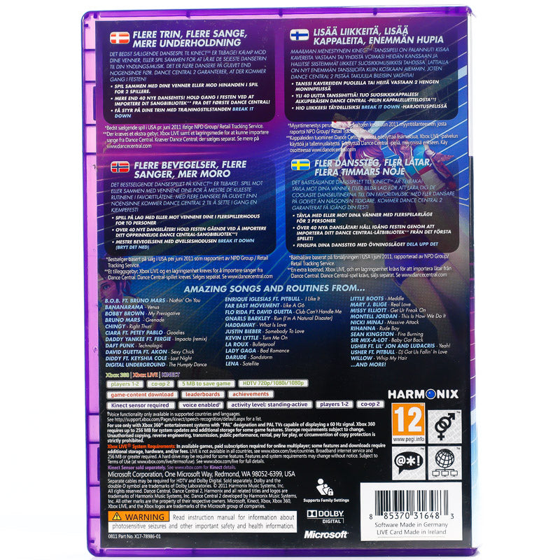 Dance Central 2 - Xbox 360 spill - Retrospillkongen