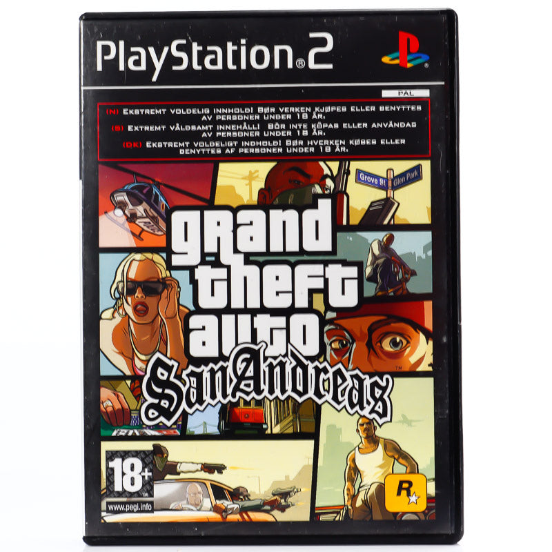 Grand Theft Auto San Andreas - PS2 spill - Retrospillkongen