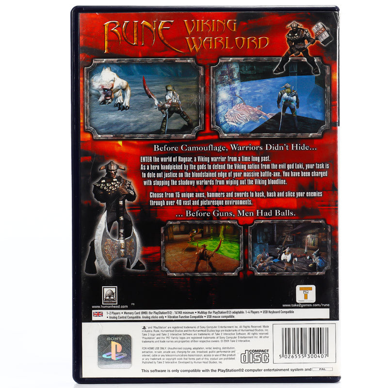 Rune: Viking Warlord - PS2 spill - Retrospillkongen