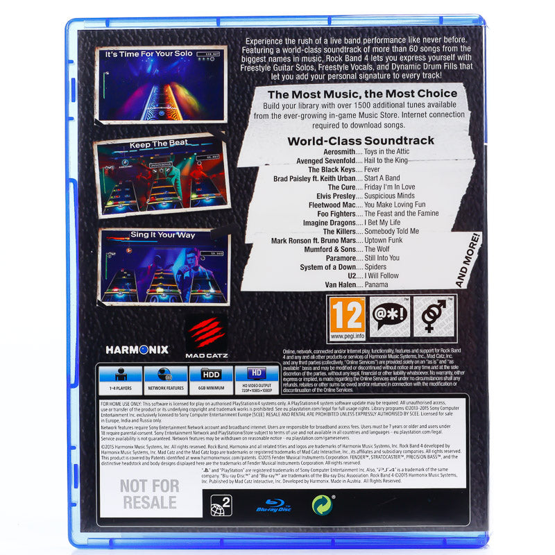 Rock Band 4 - PS4 spill - Retrospillkongen