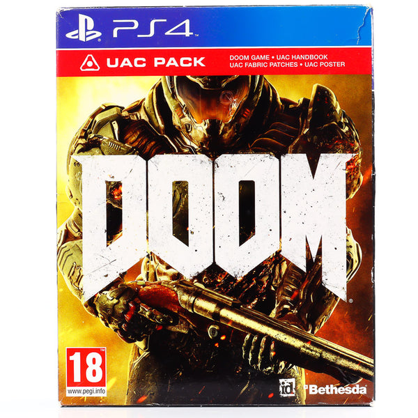 Doom | UAC PACK | SteelBook  - PS4 spill - Retrospillkongen
