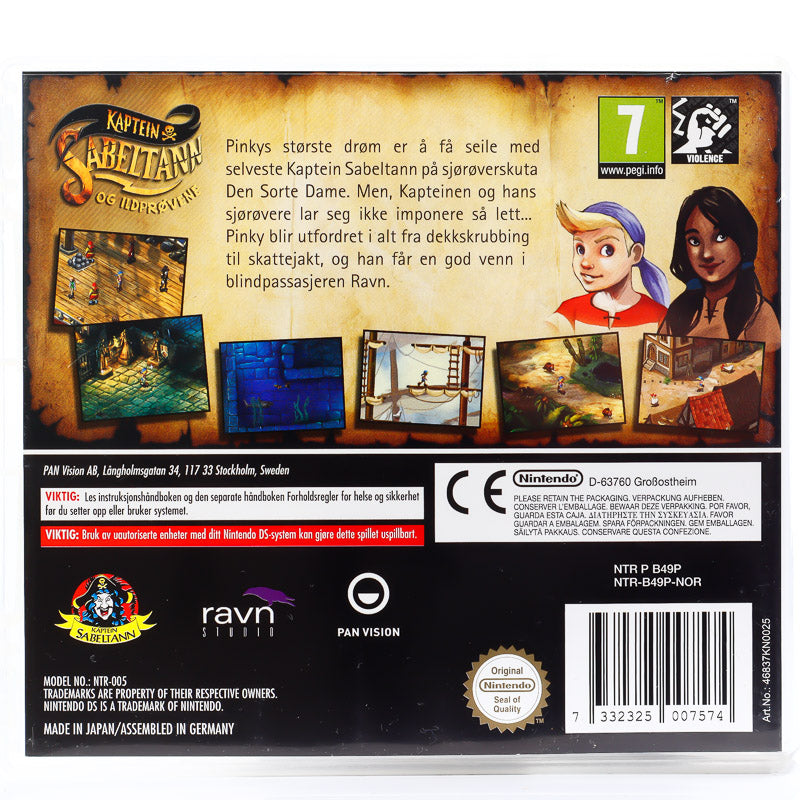 Kaptein Sabeltann og Ildprøven - Nintendo DS spill - Retrospillkongen