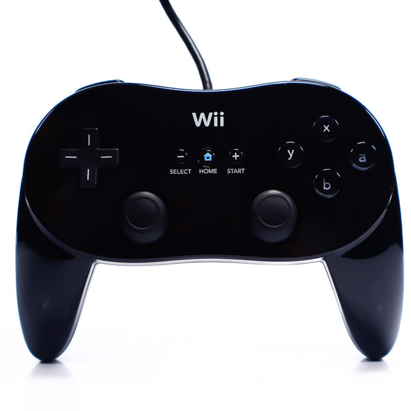 Original Nintendo Wii Classic Pro Kontroller - Svart - Retrospillkongen
