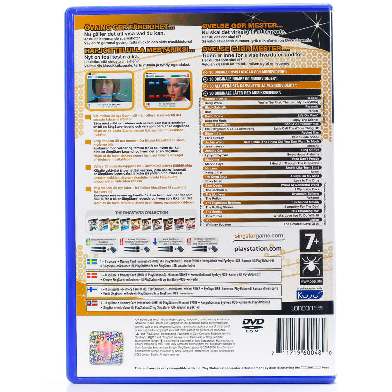 SingStar: Legends - PS2 spill - Retrospillkongen