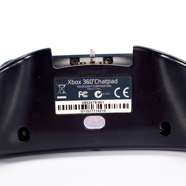 Xbox 360 Chatpad Keyboard Original Text Keypad Kontroll Sort - Tilbehør - Retrospillkongen