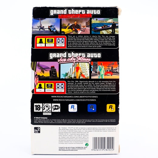 Grand Theft Auto Liberty City Stories & Vice City Stories Double Pack - PSP spill - Retrospillkongen