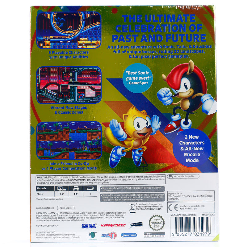 Sonic Mania Plus - Nintendo Switch spill - Retrospillkongen