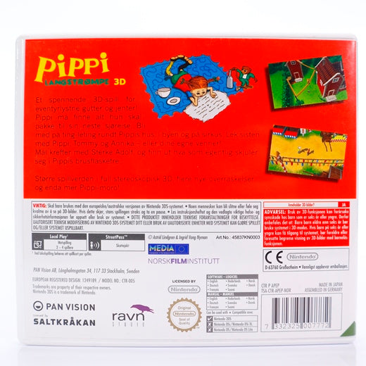 Pippi Langstrømpe 3D - 3DS spill - Retrospillkongen