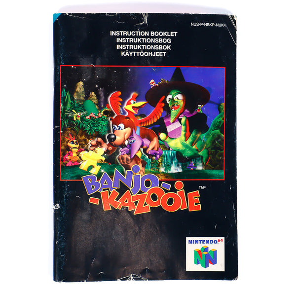 Banjo Kazooie Original Spillmanual | Nintendo 64 (N64) - Retrospillkongen