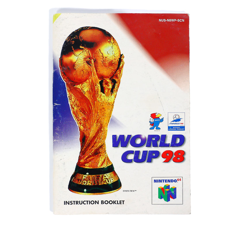 World Cup 98 Original Spillmanual | Nintendo 64 (N64) - Retrospillkongen