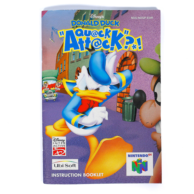 Donald Duck: Quack Attack Original Spillmanual | Nintendo 64 (N64) - Retrospillkongen