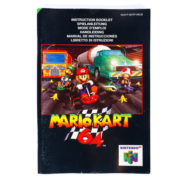 Mario Kart 64 Original Spillmanual | Nintendo 64 (N64) - Retrospillkongen