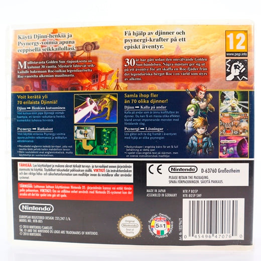 Golden Sun Dark Dawn - Nintendo DS spill - Retrospillkongen