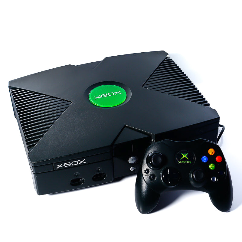 Original Svart Microsoft Xbox Konsoll Pakke - Retrospillkongen