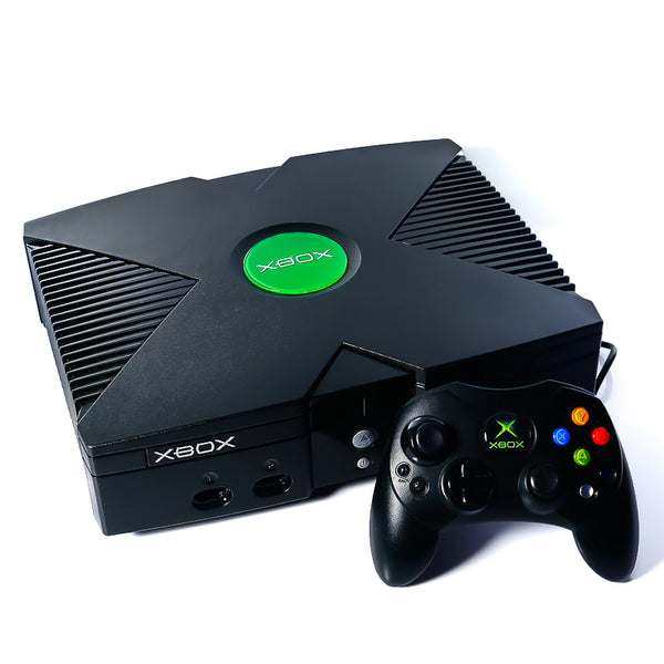 Original Svart Microsoft Xbox Konsoll Pakke - Retrospillkongen